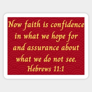 Bible Verse Hebrews 11:1 Sticker